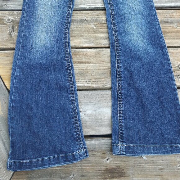 Wallflower FLARE Denim Jeans Size 5 Women's WIDE LEG JEANS - Picture 8 of 9